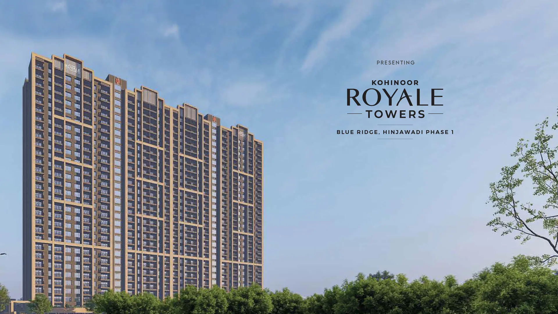 Kohinoor Royal Tower Landscaped Gardens and Balcony Views